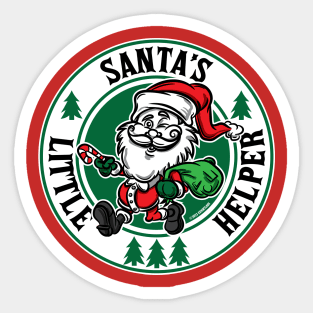 Santa's Little Helper Mascot Sticker